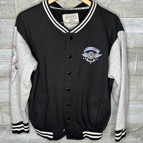 Lake George Americade motorcycle varsity bomber jacket womens - Picture 1 of 5